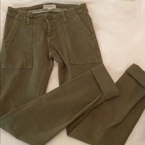 Current/Elliot army green jeans